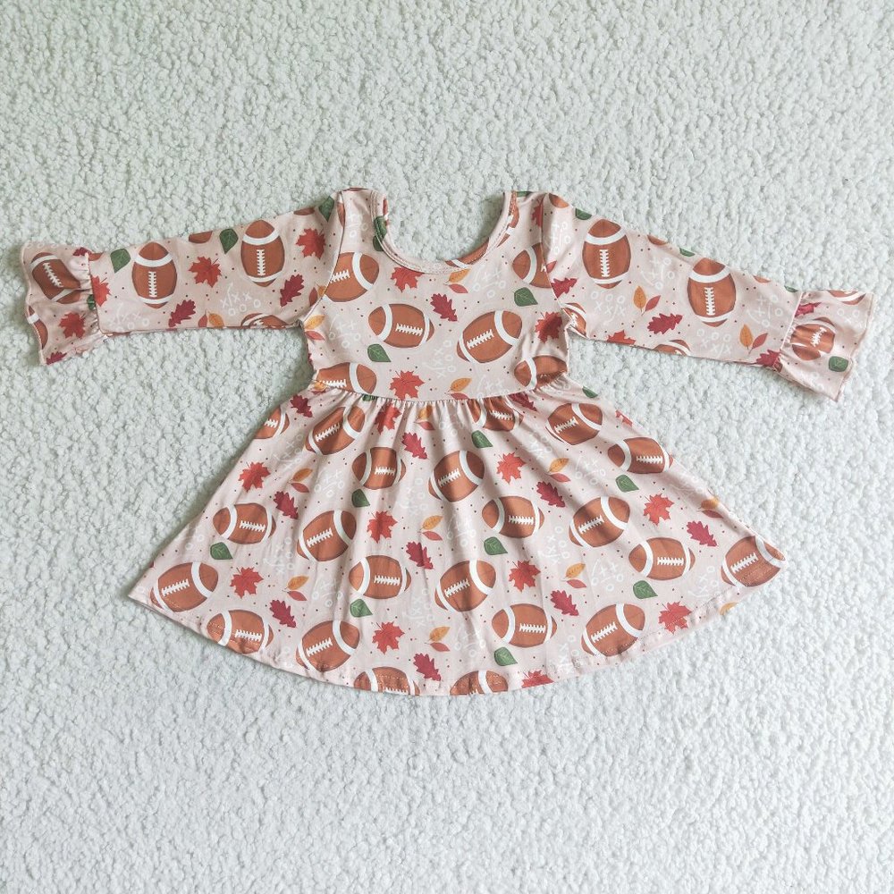NEW Footballs and Fall Leaves Dress